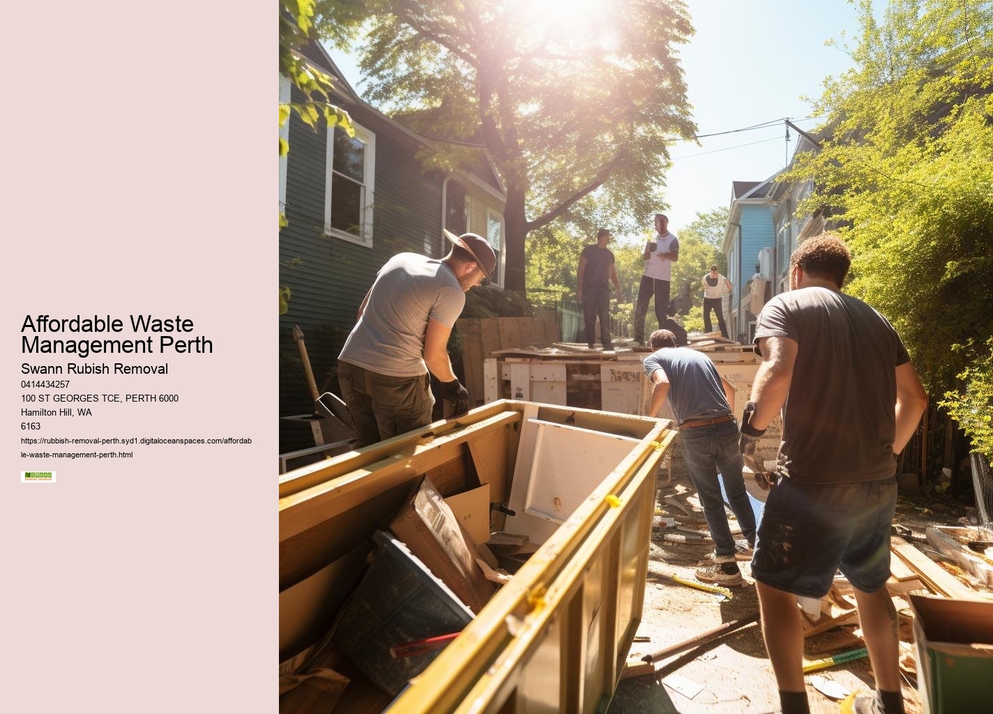 Affordable Waste Management Perth