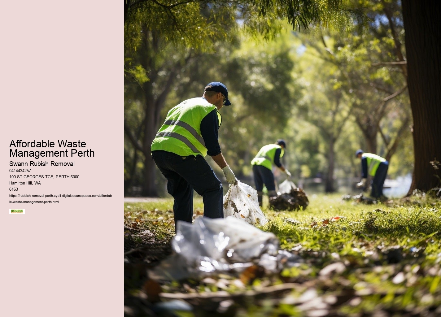 Residential Rubbish Services Perth